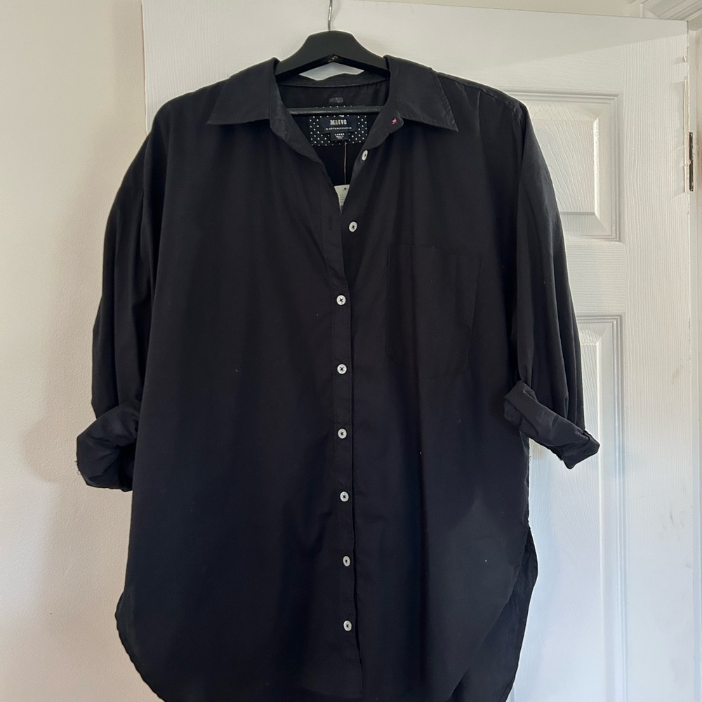 Maeve by Anthropologie women’s Black Button-Down Shirt
